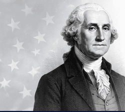 Engraved portrait of George Washington